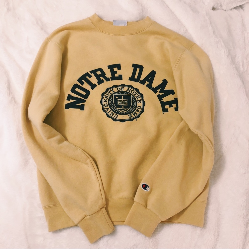 Notre dame champion crewneck sweatshirt
